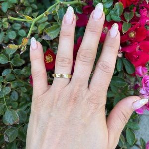 Woman Titanium Steel Ring Fashion Jewelry for Girls  size 8